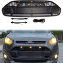 2014-2018 Ford Transit Connect Raptor Style -säleikkö etupuskuri, musta säleikkö, LED-valo ja kirjain-3