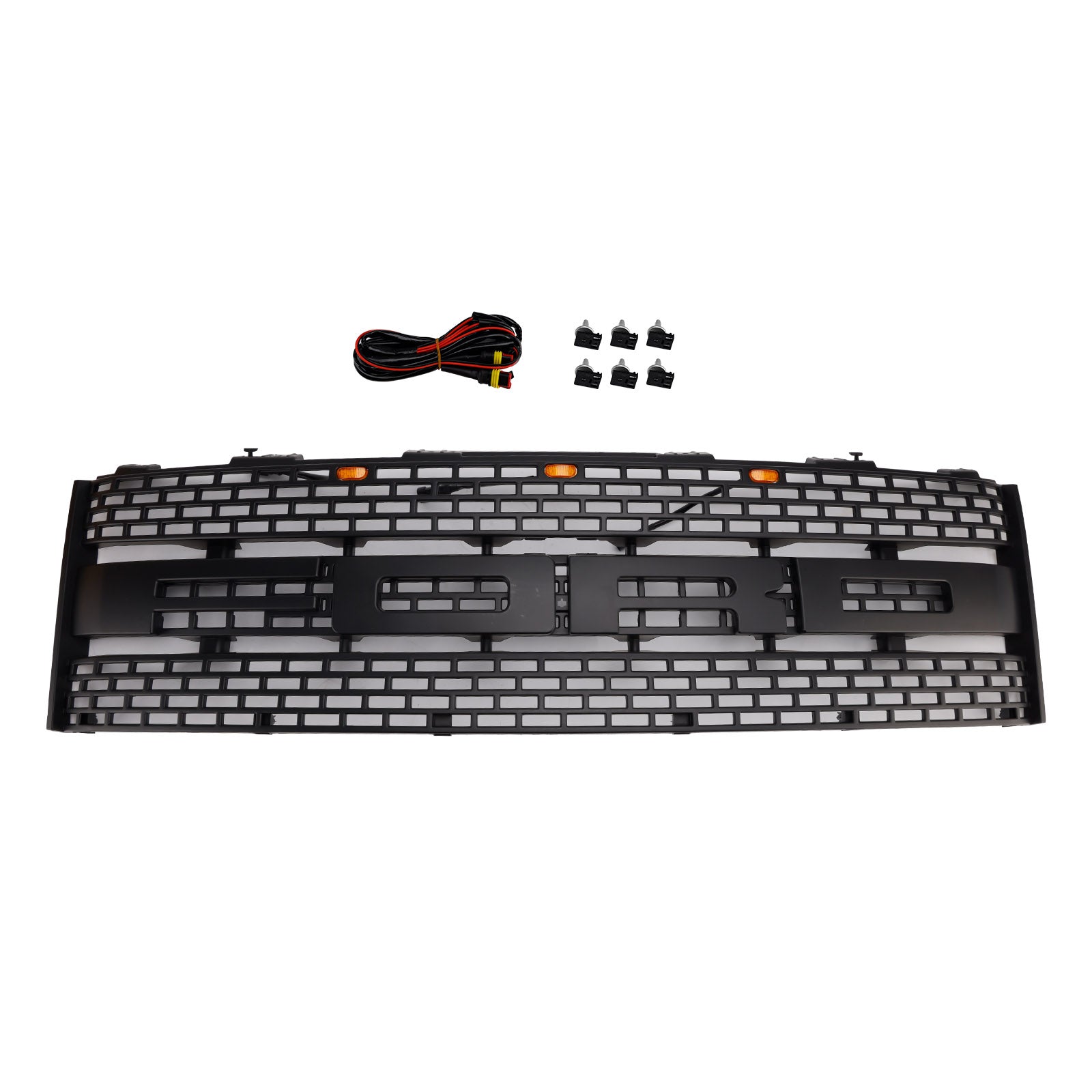 Ford F150 Raptor SVT 2010-2014 Grill Front Bumper Replacement Black Grille W/ LED CL3Z8200DA