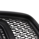 Dodge RAM 1500 2002–2005 Frontgrill Rebel Style Ersatz für obere Stoßstange, schwarzer Kühlergrill mit LED & RAM-Buchstabe-5