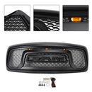 Dodge RAM 1500/2500/3500 2002-2005 Big Horn Style Grill Amortecedor dianteiro Grade de substituição preta COM/LED-7
