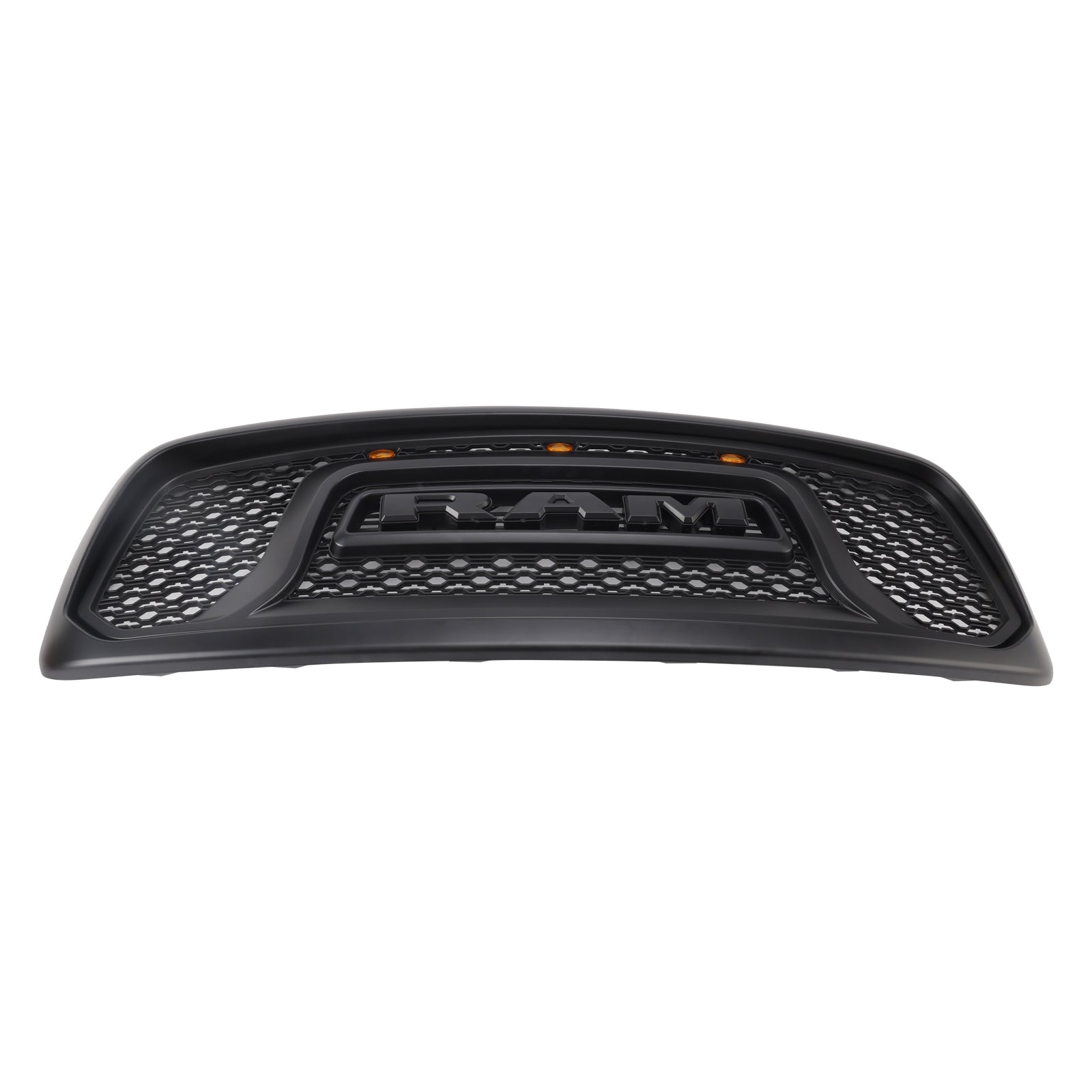 2002-2005 Dodge RAM 1500/2500/3500 Rebel Style Grill Front Bumper Black Replacement Grille W/ LED