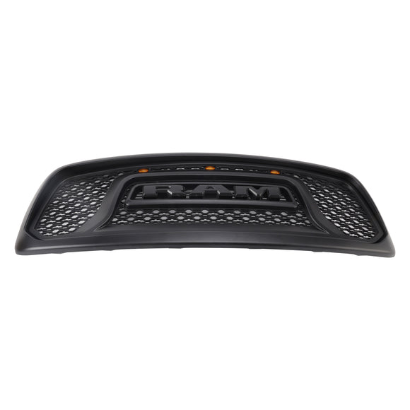 Dodge RAM 1500/2500/3500 2002-2005 Big Horn Style Grill Amortecedor dianteiro Grade de substituição preta COM/LED