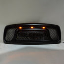 Dodge RAM 1500/2500/3500 2002-2005 Big Horn Style Grill Amortecedor dianteiro Grade de substituição preta COM/LED-11