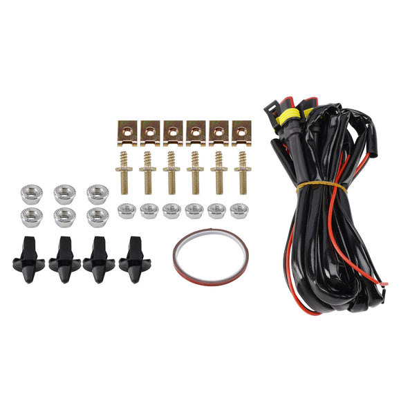 Dodge RAM 1500/2500/3500 2002-2005 Big Horn Style Grill Amortecedor dianteiro Grade de substituição preta COM/LED