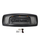 Dodge RAM 1500/2500/3500 2002-2005 Big Horn Style Grill Amortecedor dianteiro Grade de substituição preta COM/LED-15
