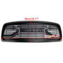 Dodge RAM 1500/2500/3500 2002-2005 Big Horn Style Grill Amortecedor dianteiro Grade de substituição preta COM/LED-20
