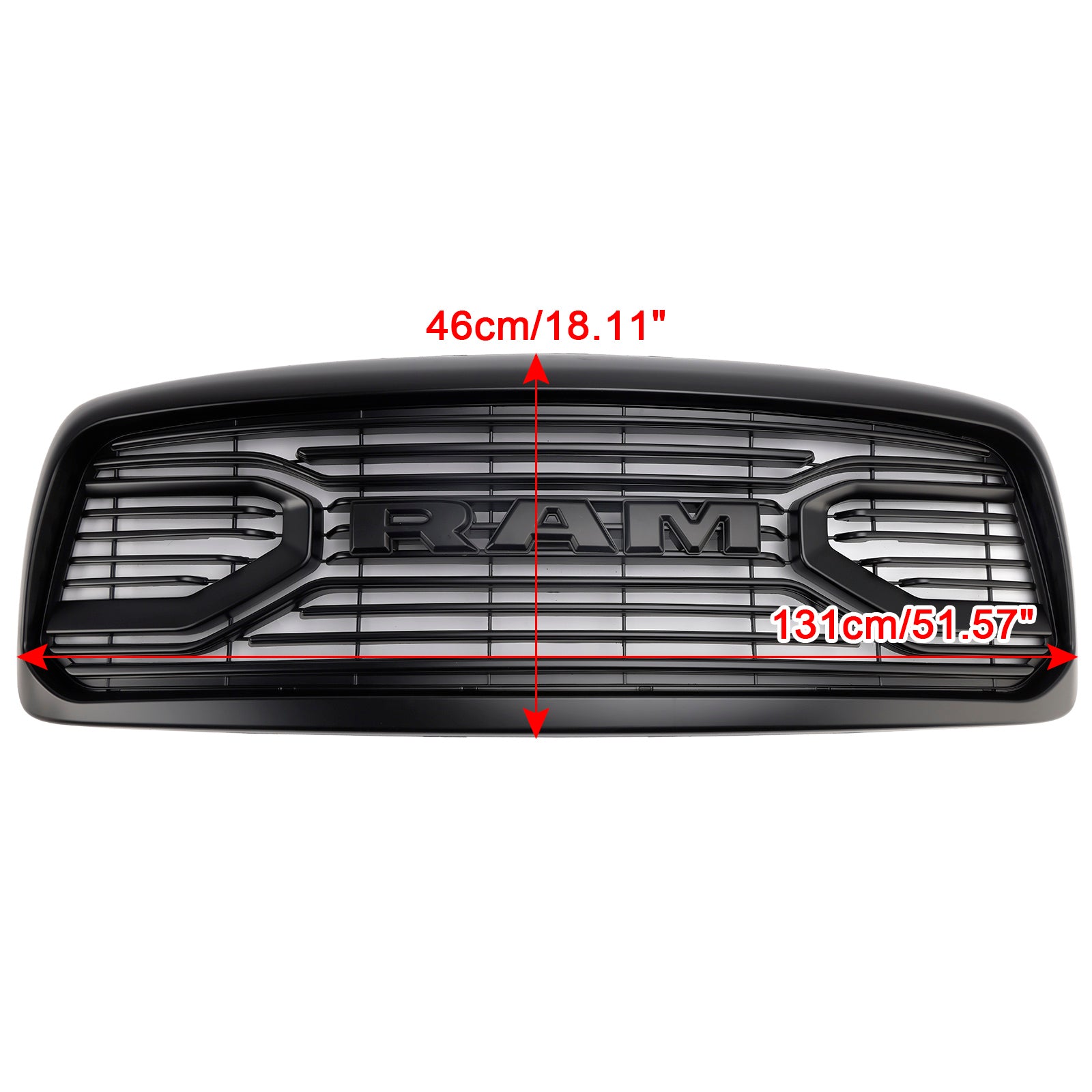 Dodge RAM 1500/2500/3500 2002-2005 Big Horn Style Griglia Paraurti anteriore Griglia di ricambio nera CON/LED