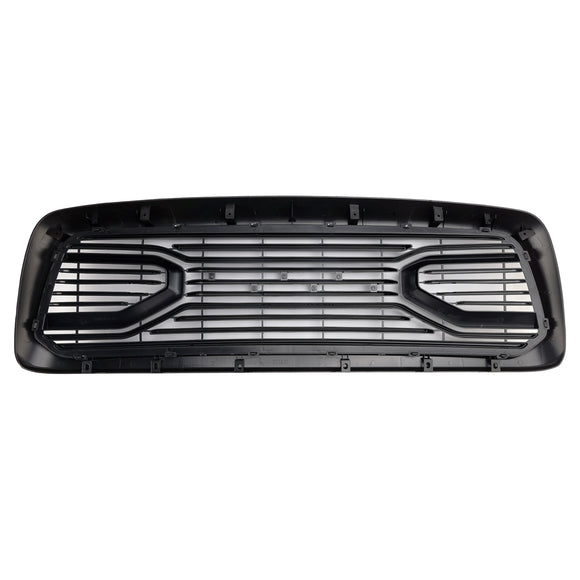 Dodge RAM 1500/2500/3500 2002-2005 Big Horn Style Grill Amortecedor dianteiro Grade de substituição preta COM/LED