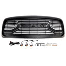 Dodge RAM 1500/2500/3500 2002-2005 Big Horn Style Grill Amortecedor dianteiro Grade de substituição preta COM/LED-1