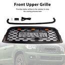 2019–2021 Toyota Sequoia TRD PRO Style Kühlergrill Frontstoßstange Schwarz Schwarz Ersatzgrill mit Buchstaben & LED-4