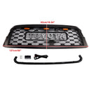 2019–2021 Toyota Sequoia TRD PRO Style Kühlergrill Frontstoßstange Schwarz Schwarz Ersatzgrill mit Buchstaben & LED-2