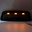 2019–2021 Toyota Sequoia TRD PRO Style Kühlergrill Frontstoßstange Schwarz Schwarz Ersatzgrill mit Buchstaben & LED-9