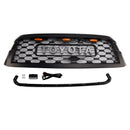 2019–2021 Toyota Sequoia TRD PRO Style Kühlergrill Frontstoßstange Schwarz Schwarz Ersatzgrill mit Buchstaben & LED-1