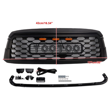 Toyota Sequoia 2019-2021 TRD PRO Grille Voorbumper Zwart Vervangende Grill Met Letter<lAMP>LED - 0