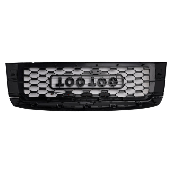 2019-2021 Toyota Sequoia TRD PRO Style Grille Voorbumper Zwart Vervanging Grill W/Letter & LED