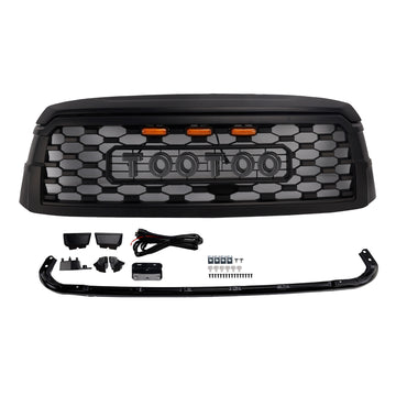 Toyota Sequoia 2019-2021 TRD PRO Grille Voorbumper Zwart Vervangende Grill Met Letter<lAMP>LED