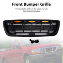 1998-2000 Ford Ranger Raptor Style Grill Preto Grade de substituição do para-choque dianteiro com luz LED-4