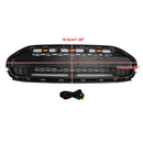 2019-2023 Ford Transit Connect Raptor Style Grill amortecedor dianteiro grade de substituição preta com LED + letra FORD-2