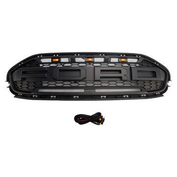 2019-2023 Ford Transit Connect Raptor Style Grill Pare-chocs avant Grille de remplacement noire avec LED