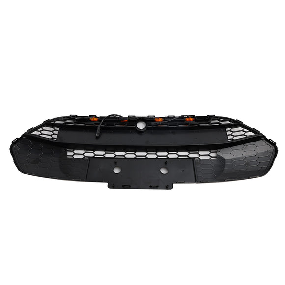 2013-2017 Ford Transit Custom / Tourneo Custom Raptor Style Grille Front Bumper Replacement Black Grill W/LED