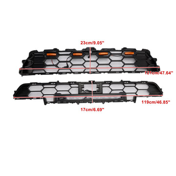 Toyota 4Runner 2025-2026 6th Gen TRD PRO Grill Front Bumper Black Grille With LED & Light Bar - 0