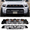 Toyota 4Runner 2025-2026 6th Gen TRD PRO Grill Front Bumper Black Grille With LED & Light Bar & Black Letter-1