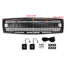 2007-2013 Chevy Silverado 1500 Raptor Style Grill Front Bumper Black Replacement Grille W/ LED-2