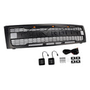 2007-2013 Chevy Silverado 1500 Raptor Style Grill Front Bumper Black Replacement Grille W/ LED-10