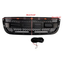 Ford Ranger 2001-2003 Front Grille Raptor Style Front Bumper Black Grill With LED-3
