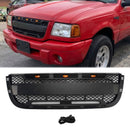 Ford Ranger 2001-2003 etusäleikkö Raptor Style ylempi puskuri musta hunajakenno ritilä LEDillä-1