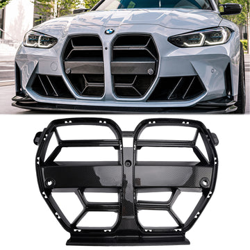 2021-2026 BMW M3 G80 / M4 G82 CS Style Front Grill Upper Bumper Black Replacement Grille