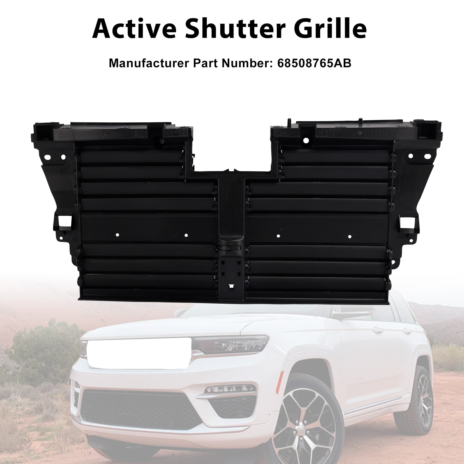 Jeep Grand Cherokee 2021-2026 Active Shutter Grille 68508765AB