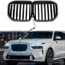 BMW X7 G07 2023-2026 Grille LED de remplacement pour pare-chocs avant à ligne unique noire-2