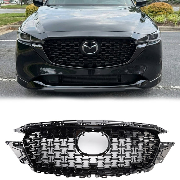 2022-2025 Mazda CX-5 Front Bumper Black Grill Replacement Grille