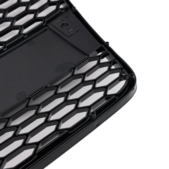 Audi A4 S-Line / S4 B7 2005-2008 Honecomb Front Grill Upper Bumper Mesh Gloss Black RS4 Style Grille