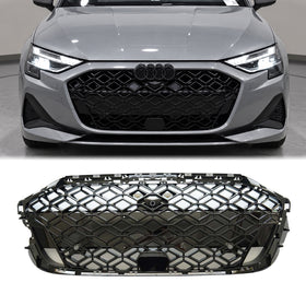 2025-2026 Audi A3 8Y Geavanceerde voorbumper Honingraatroostergrille