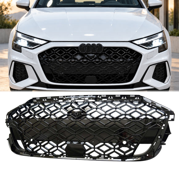 2025-2026 Audi A3 8Y S-line voorbumper honingraat grille grill