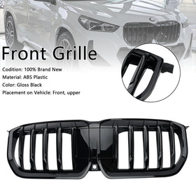 2023-2026 BMW X1 U11 Front Bumper Kidney Grill Gloss Black Grille - 0
