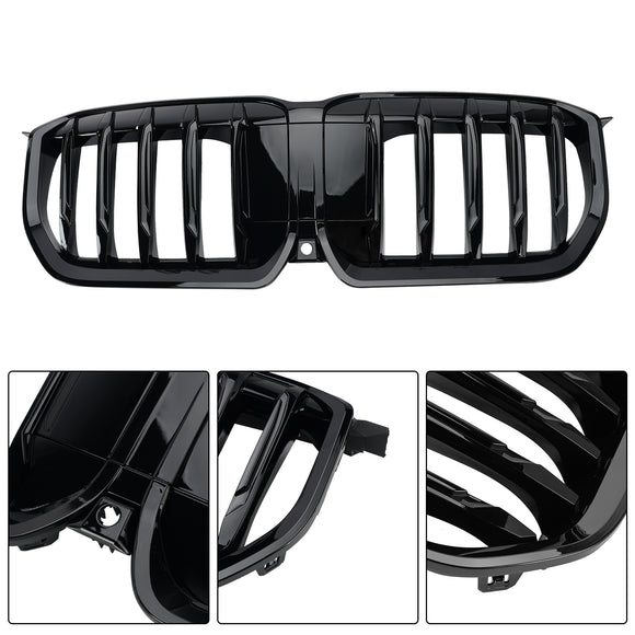 2023-2026 BMW X1 U11 Front Bumper Kidney Grill Gloss Black Grille