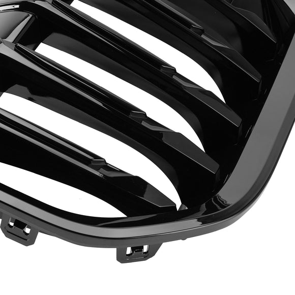 2023-2026 BMW X1 U11 Front Bumper Kidney Grill Gloss Black Grille
