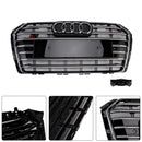 S4 Stijl Voorbumper Mesh Hex Grille Grill Fit Audi A4/S4 B9 2017-2018 Chroom-5