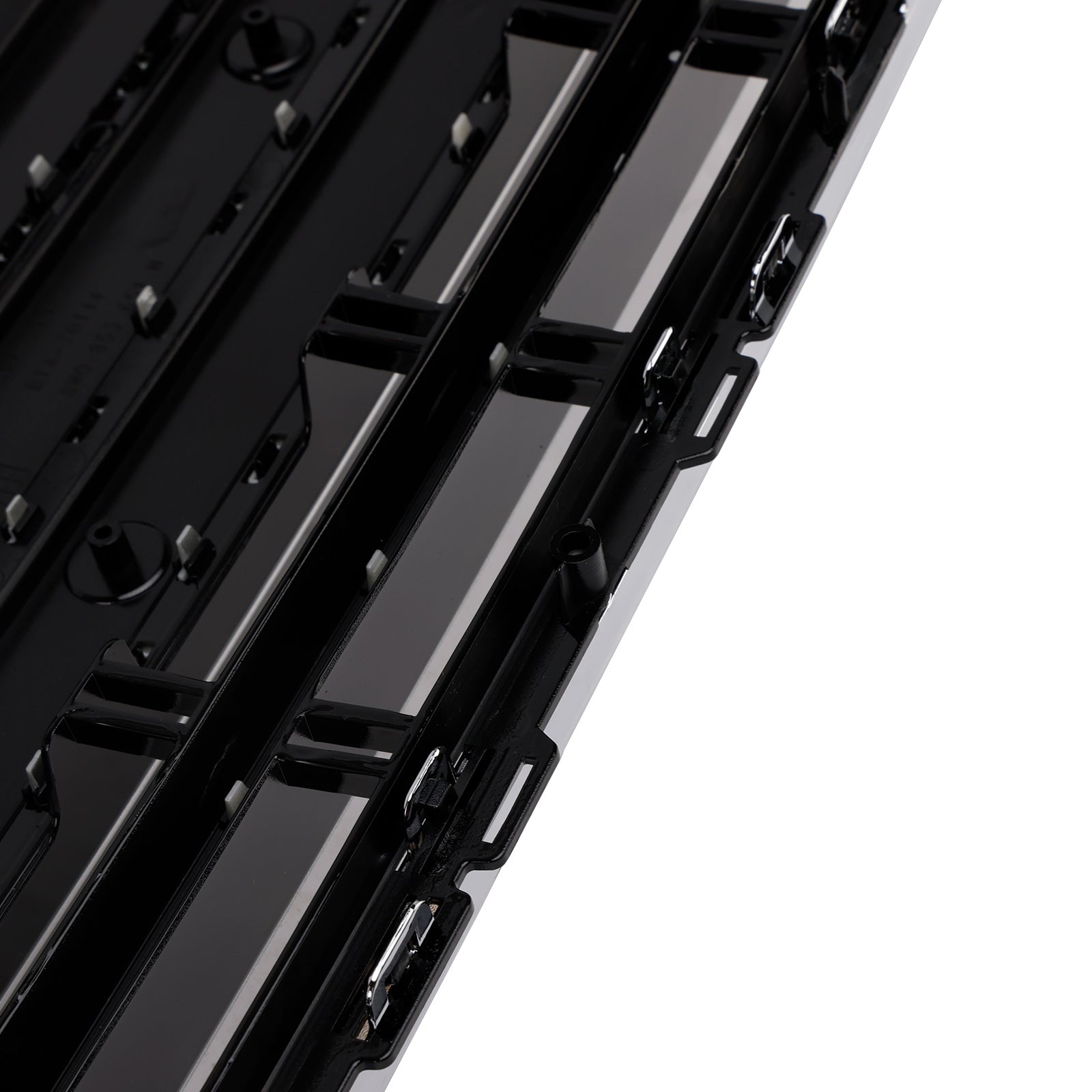 Grille de calandre hexagonale en maille de pare-chocs avant de Style S4 pour Audi A4/S4 B9 2017-2018 chromée