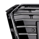 S4 Stijl Voorbumper Mesh Hex Grille Grill Fit Audi A4/S4 B9 2017-2018 Chroom-7