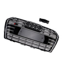 S4 Stijl Voorbumper Mesh Hex Grille Grill Fit Audi A4/S4 B9 2017-2018 Chroom-9