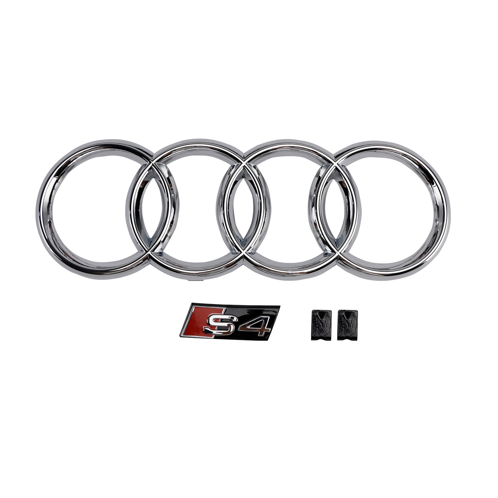 Grille de calandre hexagonale en maille de pare-chocs avant de Style S4 pour Audi A4/S4 B9 2017-2018 chromée