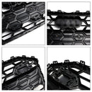 Rejilla estilo S6 para Audi A6/A6 Sline/S6 C8 2019-2023, rejilla negra de malla de parachoques delantero con emblema de anillo negro-7