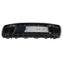 2019-2023 Audi A6/A6 Sline/S6 C8 RS6 Estilo Parrilla de panal Parachoques delantero Parrilla negra brillante con ACC-12