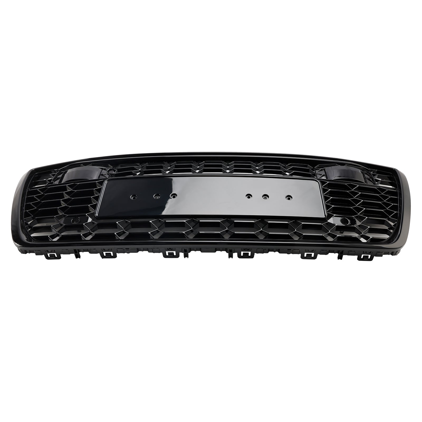 2019-2023 Audi A6 / A6 Sline / S6 C8 RS6 Style Honeycomb Grill Front Bumper Glossy Black Grille W/ACC