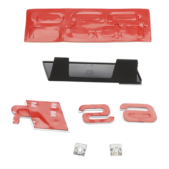 2019-2023 Audi A6/A6 Sline/S6 C8 RS6 Estilo Parrilla de panal Parachoques delantero Parrilla negra brillante con ACC