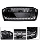2019-2023 Audi A6/A6 Sline/S6 C8 RS6 Style Honeycomb Grill Etupuskuri Kiiltävä Musta Säleikkö W/ACC-5